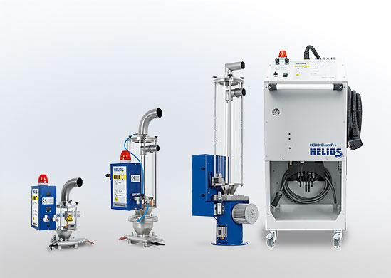 HELIO®Clean dedusting devices for plastic granulate and regrind