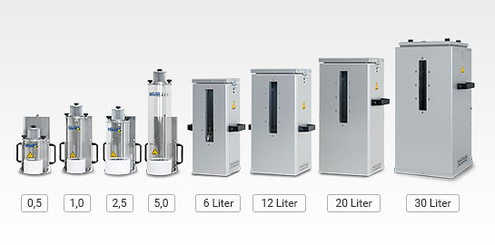 Jetboxx® Trockenbehälter in den Größen von 0,5 Liter bis 30 Liter