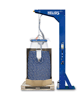 During the suction process, the bulk bag wall is pulled up and inwards - Oktomat® SOS discharging station