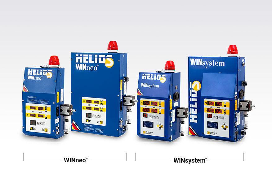 WINsystem® and WINneo® drying controls for Jetboxx® plastic granulate dryers