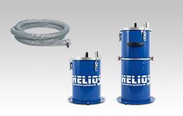 Dust collection container and discharge hose for Jetboxx® plastic granulate dryer
