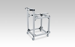 Movable rack with sliding rail for Jetboxx® plastic granulate dryer